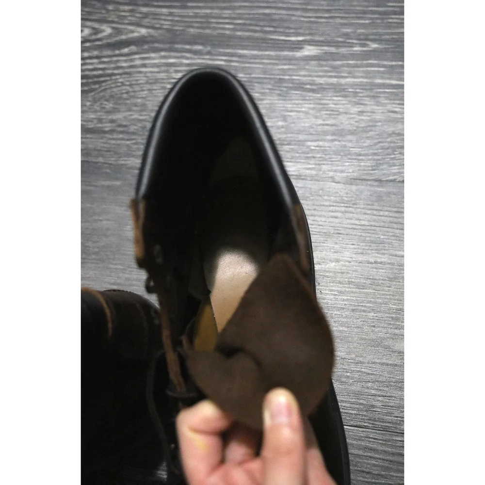 Red Wings Brown red Leather Lace Up Cap Toe Ankle Boots‎ Men Size 10